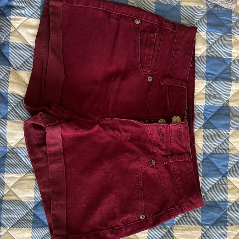 Aeropostale High Waist Maroon Shorts